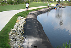 Geotube Installations on Golf Courses